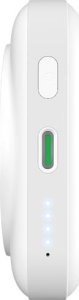 Powerbank bezprzewodowy Puro 10000mAh MagSafe z podstawką aluminiową - biały 4