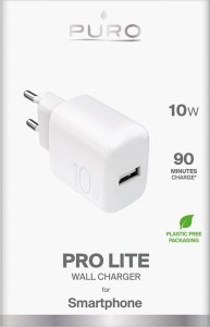 Ładowarka sieciowa Puro PROLITE 10W USB-A - biała 2