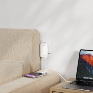 4smarts 542045 ładowarka do urządzeń przenośnych Uniwersalne Biały Prąd przemienny Wewnętrzna 2