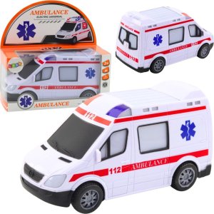 Karetka Ambulans Na Baterie Światła Dźwięki Biały 1