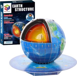 Puzzle 3D Edukacyjne Planeta Ziemia Jądro Ziemskie 50el 1