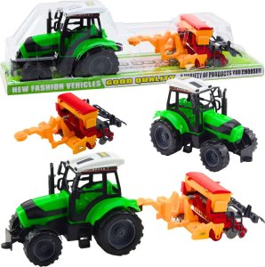 Zestaw Traktor Ciągnik Rolniczy z Siewnikiem Maszyna Rolnicza 1