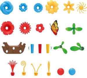 Klocki Konstrukcyjne Ogród Kwiatowy DIY 148 Elementów 2