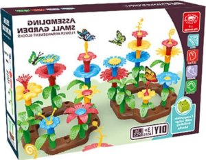 Klocki Konstrukcyjne Ogród Kwiatowy DIY 148 Elementów 3