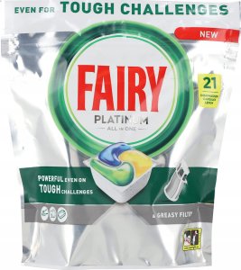 Fairy Caps Dishwasi Platinum Lemon 21Pce 3