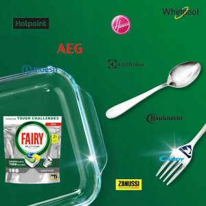 Fairy Caps Dishwasi Platinum Lemon 21Pce 6