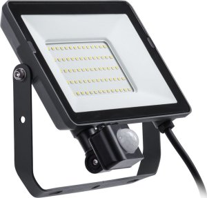 LED spotlight PHILIPS, IP65, 50W, 3000K, 4500lm, with motion sensor, black, 22.3x5.7x21 cm 1