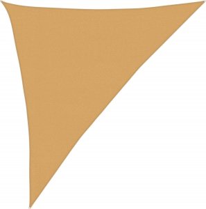 vidaXL Żagiel przeciwsłoneczny, 160 g/m, piaskowy, 3x4x5 m, HDPE 2