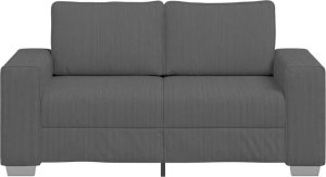 vidaXL vidaXL Sofa dwuosobowa Ciemnoszara 120 cm Tkanina sztruksowa 4