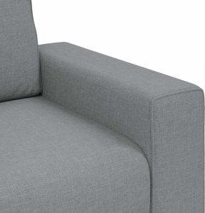 vidaXL Sofa 2-osobowa, jasnoszara, 140 cm, tapicerowana tkaniną 7