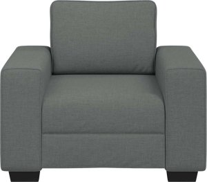 vidaXL Sofa Fotel Ciemnoszary 60 cm Tkanina 4