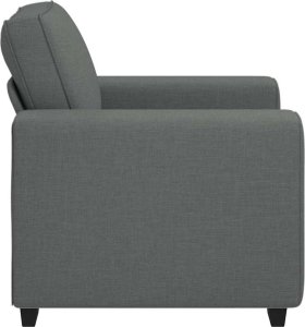vidaXL Sofa Fotel Ciemnoszary 60 cm Tkanina 5