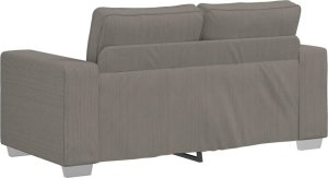 vidaXL Sofa dwuosobowa jasnoszara 120 cm Tkanina sztruksowa 6