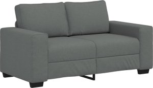 vidaXL Sofa 2-osobowa Ciemnoszara 120 cm Tkanina 2