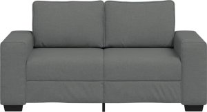 vidaXL Sofa 2-osobowa Ciemnoszara 120 cm Tkanina 4