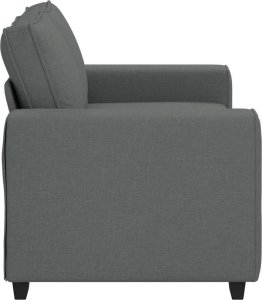 vidaXL Sofa 2-osobowa Ciemnoszara 120 cm Tkanina 5
