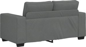 vidaXL Sofa 2-osobowa Ciemnoszara 120 cm Tkanina 6