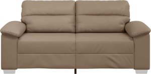 vidaXL 2-osobowa sofa, kolor cappuccino, 140 cm, sztuczna skóra 4