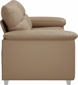 vidaXL 2-osobowa sofa, kolor cappuccino, 140 cm, sztuczna skóra 5