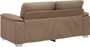 vidaXL 2-osobowa sofa, kolor cappuccino, 140 cm, sztuczna skóra 6