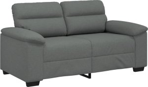 vidaXL Sofa 2-osobowa Ciemnoszara 120 cm Tkanina 2