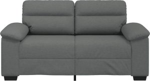 vidaXL Sofa 2-osobowa Ciemnoszara 120 cm Tkanina 4