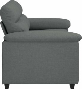 vidaXL Sofa 2-osobowa Ciemnoszara 120 cm Tkanina 5