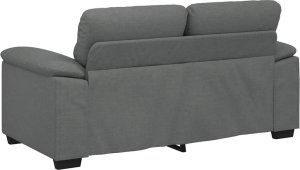 vidaXL Sofa 2-osobowa Ciemnoszara 120 cm Tkanina 6