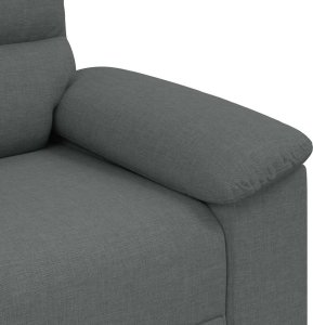 vidaXL Sofa 2-osobowa Ciemnoszara 120 cm Tkanina 7