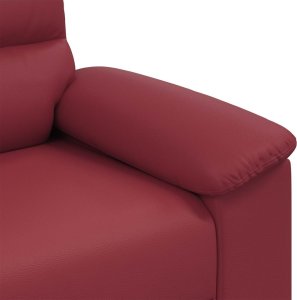 vidaXL Fotel, winna czerwień, 60 cm, obity sztuczną skórą 7