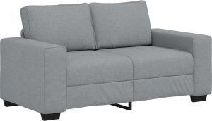vidaXL Sofa 2-osobowa Jasnoszara 120 cm Tkanina 2