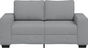 vidaXL Sofa 2-osobowa Jasnoszara 120 cm Tkanina 4