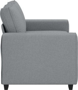 vidaXL Sofa 2-osobowa Jasnoszara 120 cm Tkanina 5