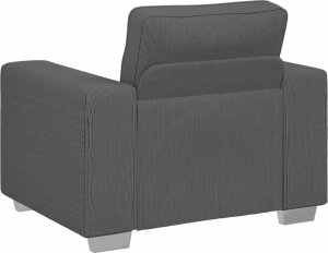 vidaXL Sofa Fotel Ciemnoszary 59 cm Tkanina Corduroy 6