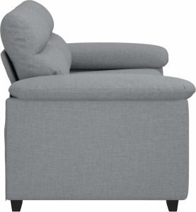 vidaXL Sofa 2-osobowa Jasnoszara 120 cm Tkanina 5