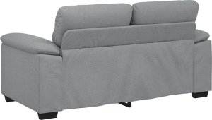 vidaXL Sofa 2-osobowa Jasnoszara 120 cm Tkanina 6