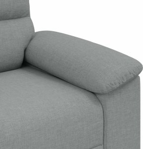 vidaXL Sofa 2-osobowa Jasnoszara 120 cm Tkanina 7