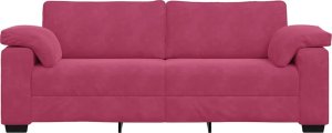 vidaXL Sofa 3-osobowa, kolorze czerwonego wina, 178 cm, aksamit 4
