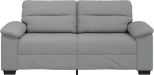 vidaXL Sofa 2-osobowa, jasnoszara, 140 cm, tapicerowana tkaniną 4