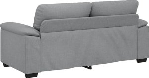 vidaXL Sofa 2-osobowa, jasnoszara, 140 cm, tapicerowana tkaniną 6