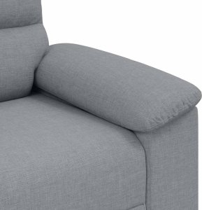 vidaXL Sofa 2-osobowa, jasnoszara, 140 cm, tapicerowana tkaniną 7