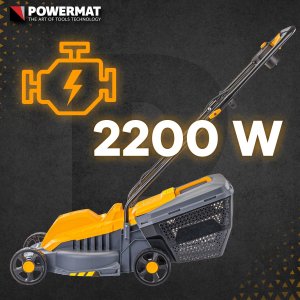 KOSIARKA ELEKTRYCZNA DO TRAWY 2200W NÓŻ 32CM LEKKA DUŻY KOSZ 30L 2