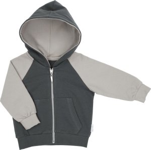 Bluza dresowa rozpinana dla chłopca szaro grafitowa Nicol Muki 140 1