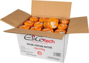 53-230# Gaz uniwersalny elicotech 190g kartusz nabój przebijany 36szt 1
