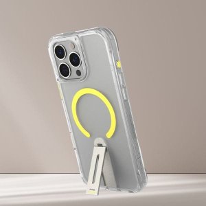 Etui Skinarma Helix do iPhone 16 Pro     Magnetic Charging 360 Rotating Stand przezroczysty 13