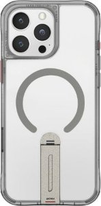 Etui Skinarma Helix do iPhone 16 Pro     Magnetic Charging 360 Rotating Stand titanium 12