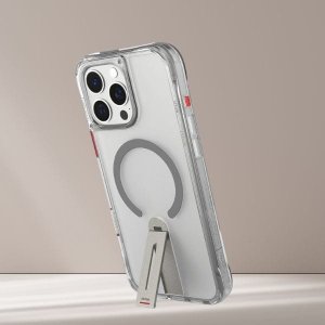 Etui Skinarma Helix do iPhone 16 Pro     Magnetic Charging 360 Rotating Stand titanium 13