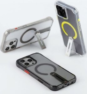 Etui Skinarma Helix do iPhone 16 Pro Max Magnetic Charging 360 Rotating Stand titanium 14