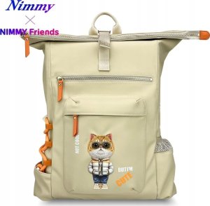 Plecak Nimmy Cool&Cute 2.0 Cat do        laptopa khaki 2