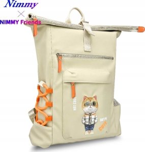 Plecak Nimmy Cool&Cute 2.0 Cat do        laptopa khaki 3